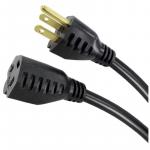 HDX 15 ft. 16/3 Light Duty Indoor/Outdoor Extension Cord, Black