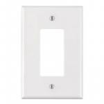 Leviton White 1-Gang Decorator/Rocker Wall Plate (1-Pack)