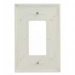 Leviton White 1-Gang Decorator/Rocker Wall Plate (1-Pack)