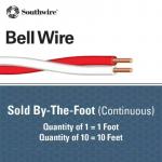 Southwire (By-the-Foot) 20/2 Twisted CU Bell Wire