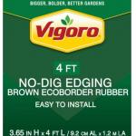 Vigoro EcoBorder 4 ft. Brown Rubber Landscape Edging (1-Pack)