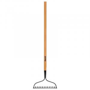 Anvil 47 in. L Wood Handle 14-Tines Garden Bow Rake