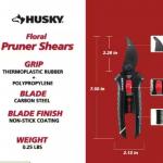 Husky 7.5 in. Floral Pruner Shears