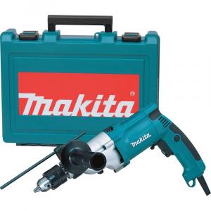 Makita 6.6 Amp 1/2 in. Corded Variable Speed Hammer Drill with Torque Limiter Side Handle Depth Gauge Chuck Key Hard Case