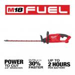 Milwaukee M18 FUEL 24 in. 18V Lithium-Ion Brushless Cordless Hedge Trimmer (Tool-Only)