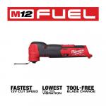 Milwaukee (Tool-Only) M12 FUEL 12V Lithium-Ion Cordless Oscillating Multi-Tool (2526-20)
