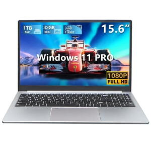KUU Gaming Laptop 15.6" FHD, Intel Core i7, 32GB RAM, 1TB SSD, Windows 11
