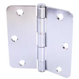 Everbilt Door Hinge 3-1/2 in. x 1/4 in. Radius Chrome Squeak-Free