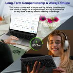 Jumper 16" 2-in-1 Touchscreen Laptop, 16GB RAM, 640GB Storage, Intel Celeron N5095, Windows 11