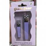 Glamgear Non-slip Clippers Fingernail & Toenail Manicure Set Lavander