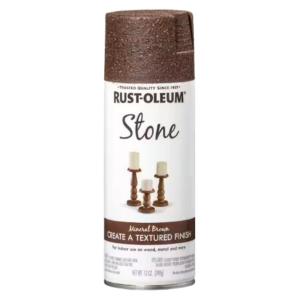 Rust-Oleum - 12 oz. Mineral Brown Stone Textured Finish Spray Paint