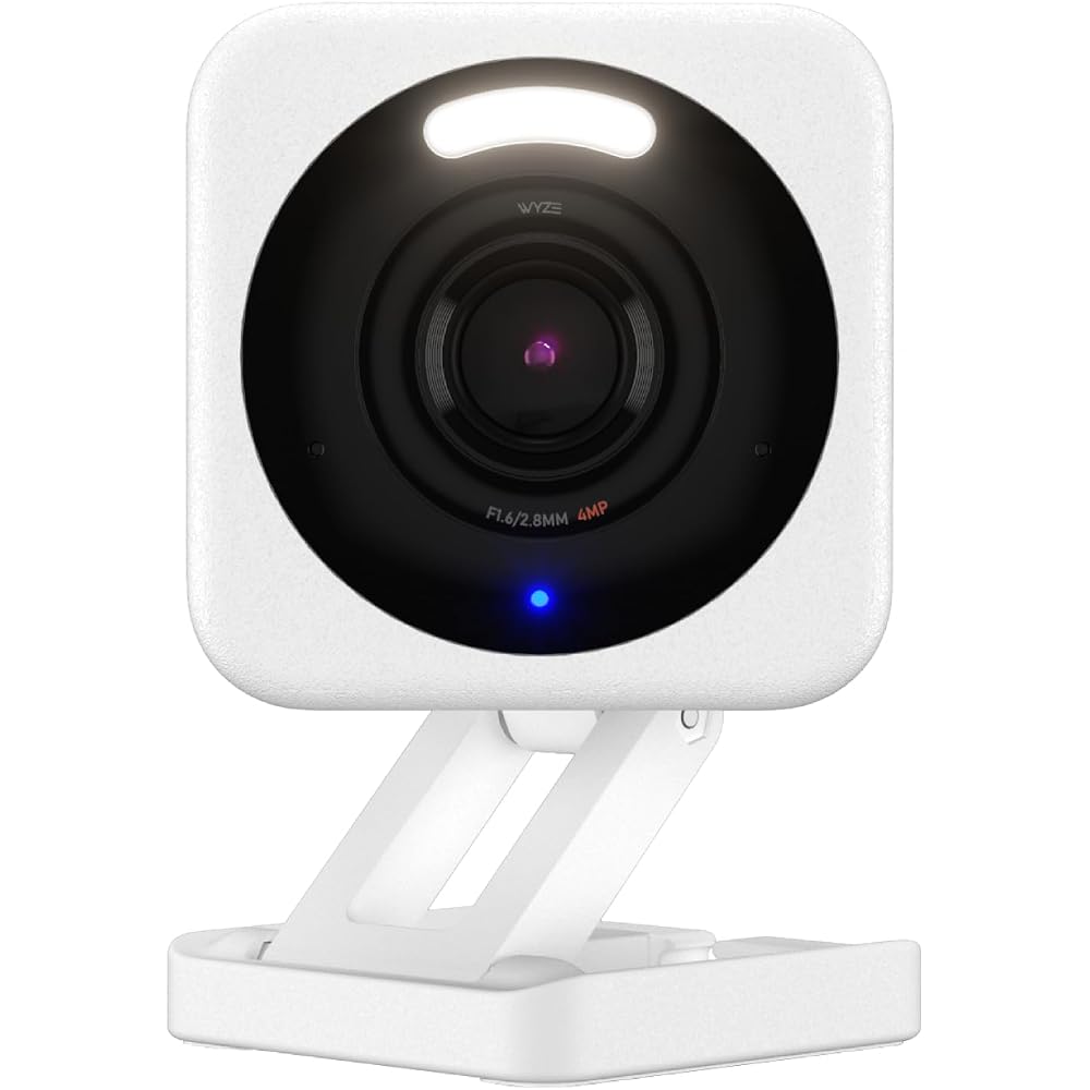 Indoor/Outdoor Cameras for Home Security, Baby Monitor & Pet Camera, Vibrant Color Night Vision, No Subscription Required - 1 Pack, White