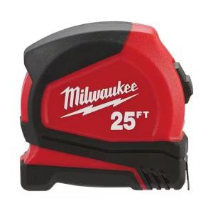 Milwaukee Compact 25 ft. SAE Tape Measure with Fractional Scale and 9 ft. Standout