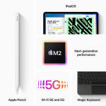 Apple - Geek Squad Certified Refurbished 12.9-Inch iPad Pro M2 (6th Gen) Wi-Fi + Cellular - 256GB - Space Gray (Unlocked)