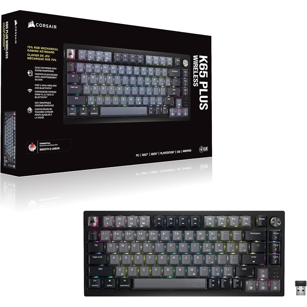 Corsair K65 Plus Wireless 75% RGB Mechanical Gaming Keyboard - Image 14