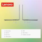 Lenovo IdeaPad 1 15.6" Laptop, Intel Dual-Core, 20GB RAM, 128GB eMMC + 1TB SSD, Windows 11 Home, Grey