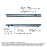 HP Pavilion 15.6" FHD Laptop, Ryzen 7-5700U, 8GB RAM, 512GB SSD, Horizon Blue, Windows 11 (15-eh1070wm)