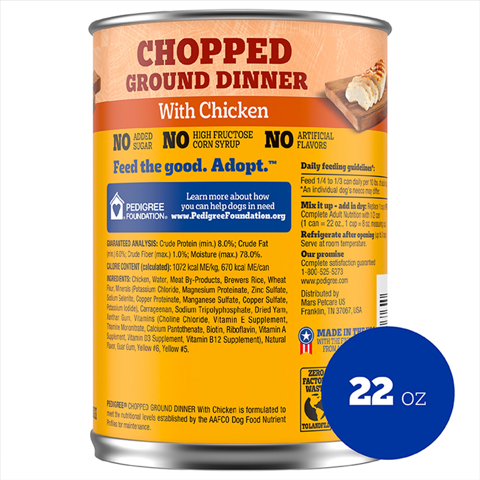 Pedigree Chopped Ground Dinner Adult Wet Dog Food with Chicken - Image 8