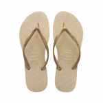 Havaianas Women's Slim Flip FLops Sand Grey/Light Golden Size 35/36