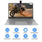 Ccdes 15.6" Laptop, Intel N5095 Quad-Core, 12GB RAM, 256GB SSD, FHD IPS, Backlit Keyboard, Windows 11, Silver