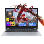 KUU 15.6" Touchscreen Laptop, AMD R3-3200U, 16GB RAM, 512GB SSD, 1080p