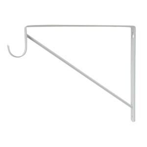 Everbilt White Heavy-Duty Shelf Bracket and Rod Support (14317)