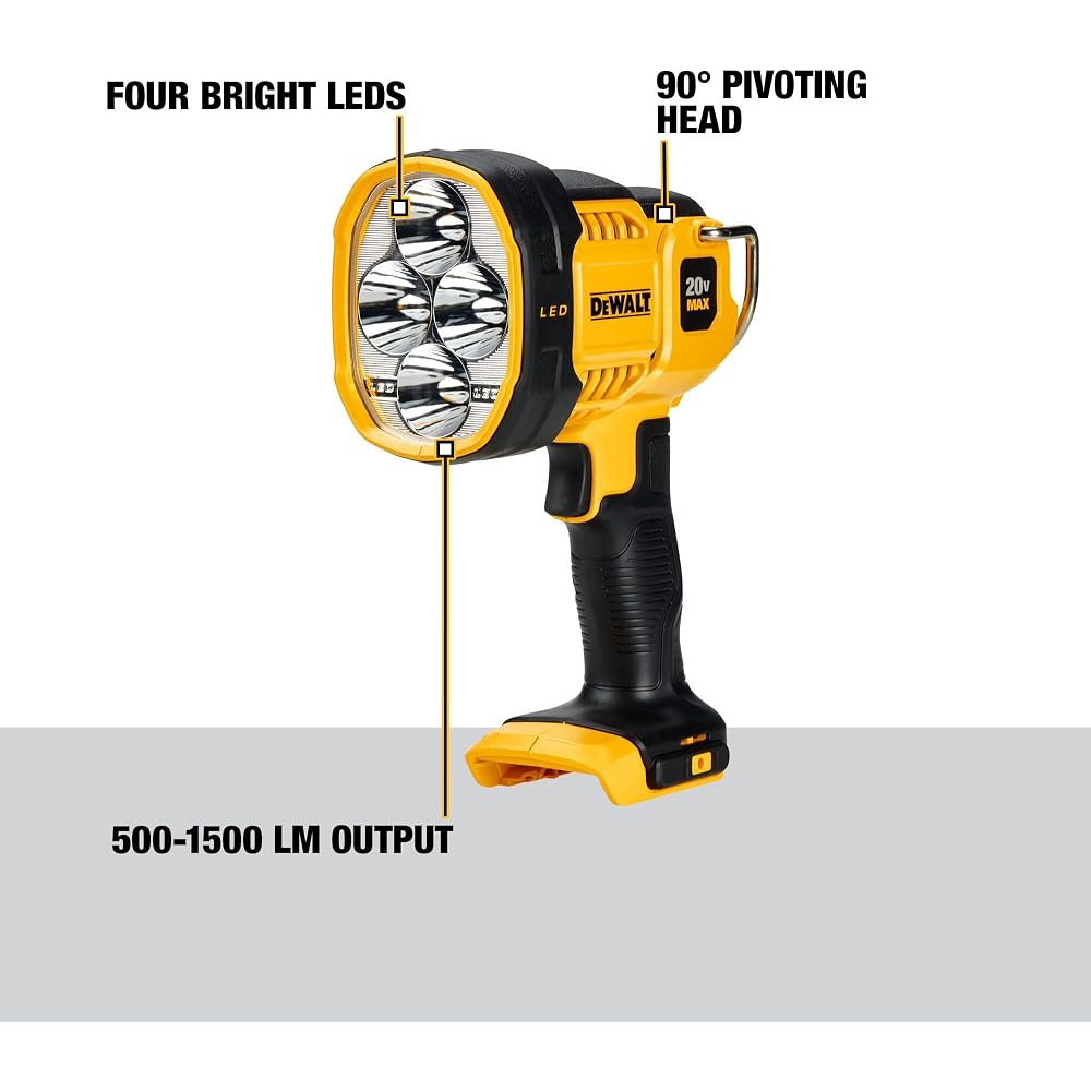 DEWALT 20V MAX LED Work Light, Handheld Spotlight - Image 2