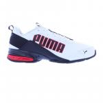 Puma Men's Viz Runner Cross-Trainer Shoes White Black Red Size