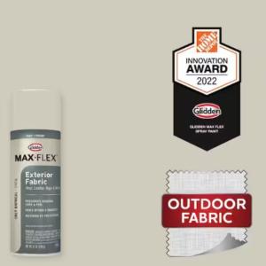 GLIDDEN MAX FLEX - 12 oz. Satin Only Oatmeal Exterior Fabric Spray Paint and Primer