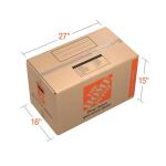 The Home Depot 27 in. L x 15 in. W x 16 in. D Heavy-Duty Large Moving Box with Handles (HDLBX)