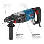 Bosch Bulldog 8.5 Amp SDS Plus Variable Corded Rotary Hammer Drill