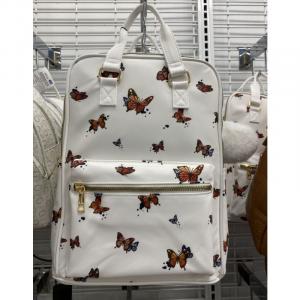 Women's Butterfly Diaper Backpack White