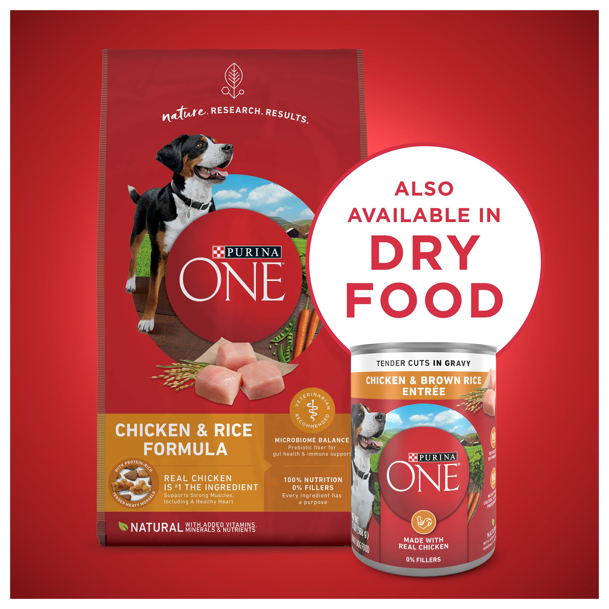 Purina ONE® SmartBlend Everyday Nutrition Adult Dog Wet Food - Natura Chicken & Brown rice Entree - Image 8