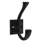 Liberty Ruavista 4.38 in. Flat Black Coat and Hat Hook