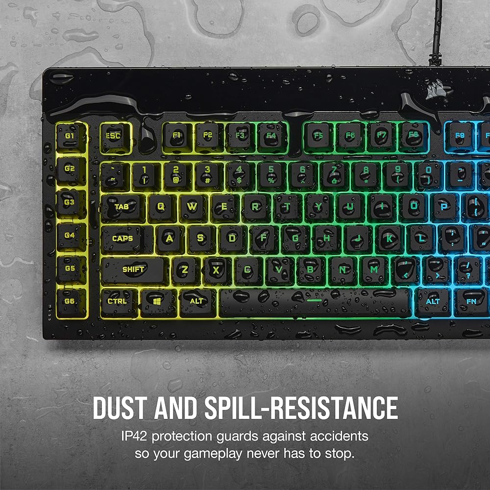 Corsair K55 RGB PRO Membrane Wired Gaming Keyboard - Image 4