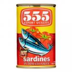 555 Sardines in Tomato Sauce with Chili 4pcs 155 g