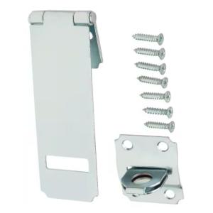 Everbilt 3-1/2 in. Adjustable Staple Safety Hasp Zinc-Plated