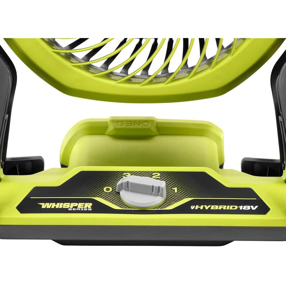 RYOBI ONE+ 18V Cordless Hybrid WHISPER SERIES 7-1/2 in. Fan (Tool Only) - Image 3