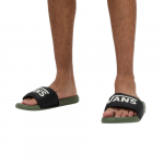 Vans Men's La Costa Slide-On Sandal Black/Olive Size 7