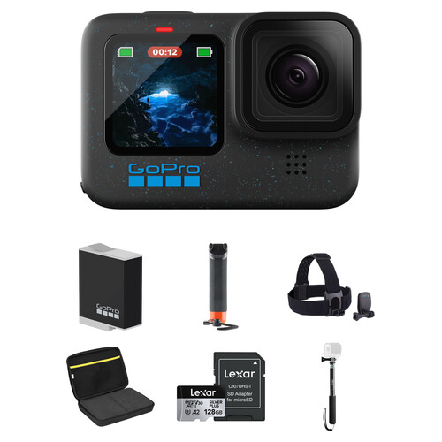 GoPro HERO12 Camera Mounting Accessory Bundle - Black
