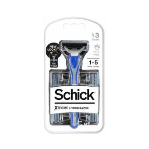 Schick Razor Xtreme4 Hybrid Razon with 1 + 5 Cartridge