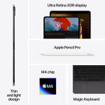 Apple 13" iPad Pro M4 Chip Standard Glass, Wi-Fi + 5G LTE,