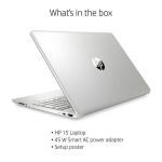 HP 15.6" FHD Laptop, Intel Core i3-1115G4, 8GB RAM, 256GB SSD, Silver, Windows 11 (15-dy2131wm)