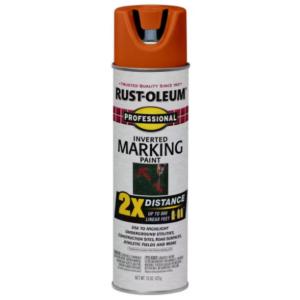 Rust-Oleum Professional - 15 oz. Fluorescent Red-Orange 2X Distance Inverted Marking Spray Paint