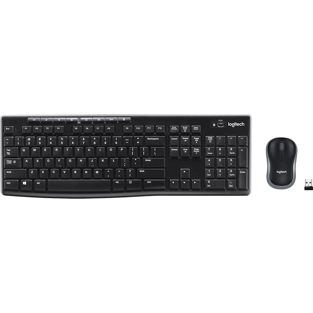Logitech MK270 Wireless Full-Size Keyboard & Mouse Set
