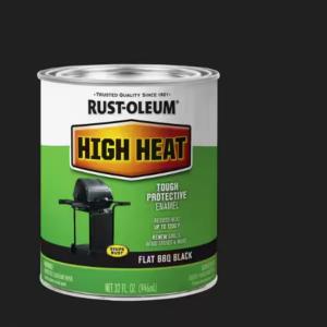 Rust-Oleum Specialty - 1 qt. High Heat Flat Bar-B-Que Black Enamel Interior/Exterior Paint