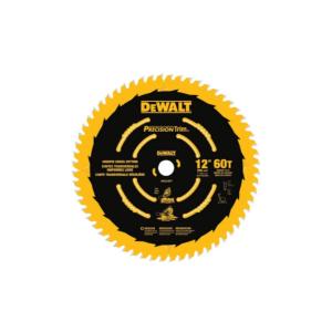 Dewalt 12-Inch Miter Saw Blade, Precision Trim, ATB, Crosscutting, 1-Inch Arbor, Tough Coat Finish, 60-Tooth