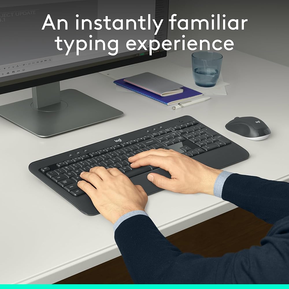 Logitech MK540 Full-Size Wireless Keyboard and Mouse Set - Image 2