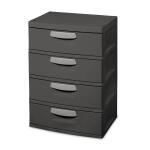 Sterilite 35.5 in. H x 26.625 in. W x 19.25 in. 4-Drawer Plastic Chest (01743V01)