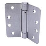 Everbilt 4 in. x 1/4 in. Radius Adjustable Spring Door Hinge Satin Chrome